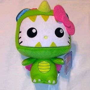 Green Hello Kitty Kaiju Plushie